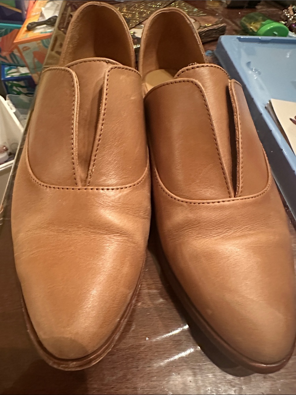 Nisolo Tan Leather Slip-On Loafers